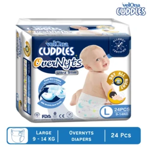 Velona Cuddles Looney Lunes Overnyts Diaper 9 - 14Kg Large ( L ) - 24Pcs